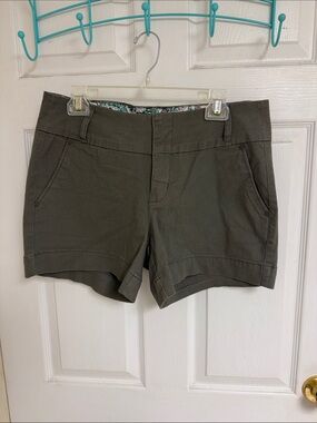 one 5 one Olive Green Casual Bermuda Shorts